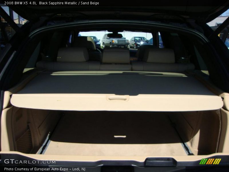 Black Sapphire Metallic / Sand Beige 2008 BMW X5 4.8i