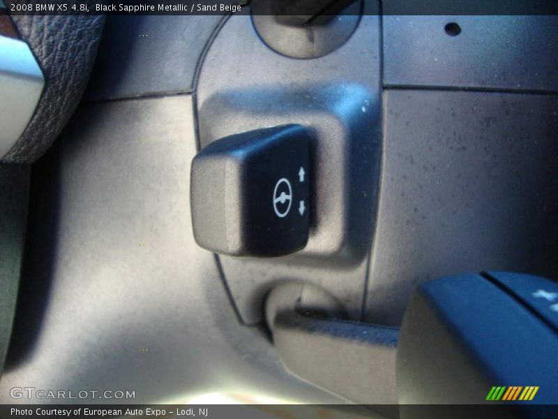 Black Sapphire Metallic / Sand Beige 2008 BMW X5 4.8i