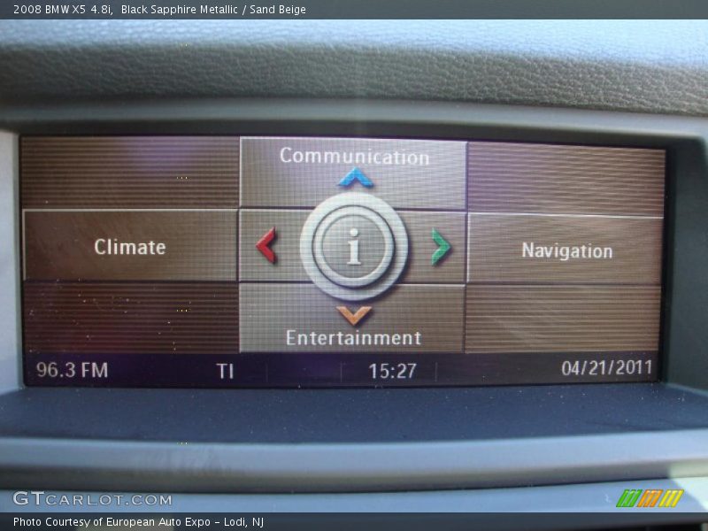 Black Sapphire Metallic / Sand Beige 2008 BMW X5 4.8i