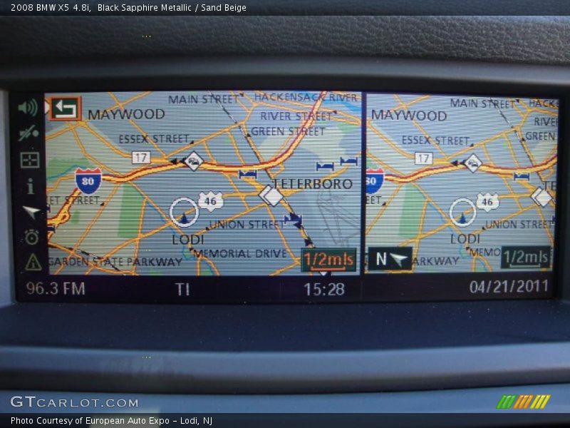 Black Sapphire Metallic / Sand Beige 2008 BMW X5 4.8i