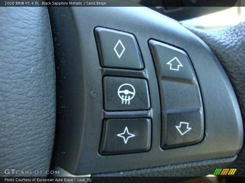 Black Sapphire Metallic / Sand Beige 2008 BMW X5 4.8i