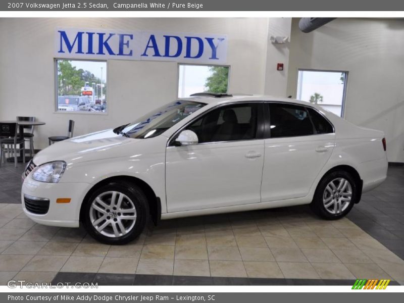 Campanella White / Pure Beige 2007 Volkswagen Jetta 2.5 Sedan