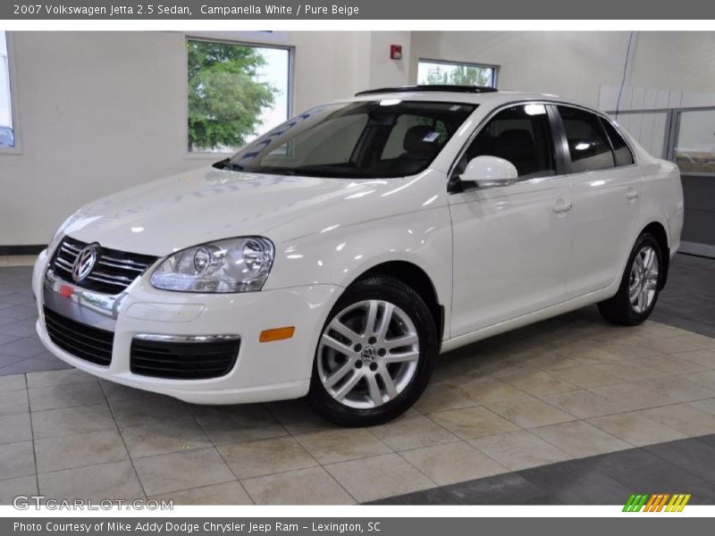 Campanella White / Pure Beige 2007 Volkswagen Jetta 2.5 Sedan
