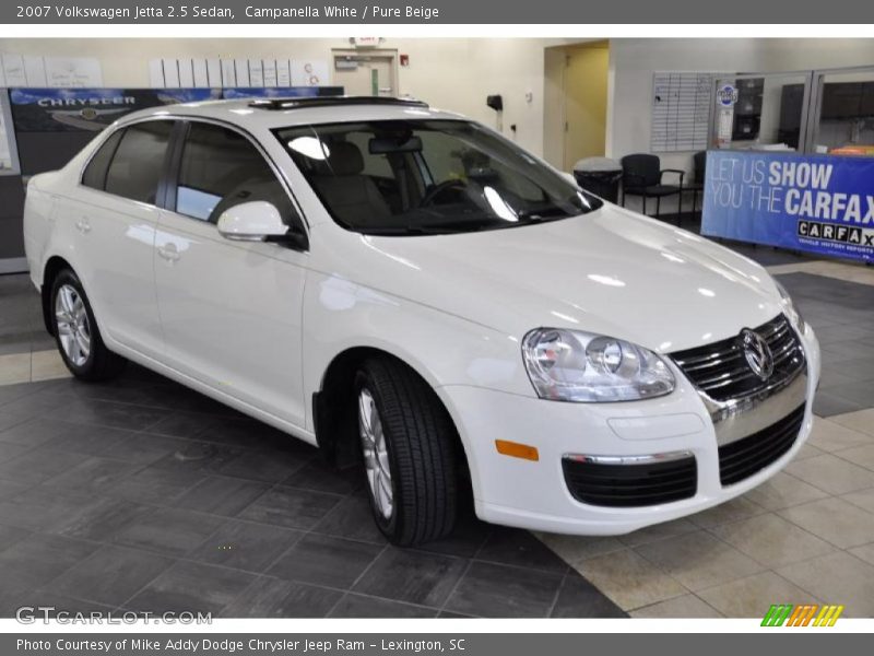 Campanella White / Pure Beige 2007 Volkswagen Jetta 2.5 Sedan