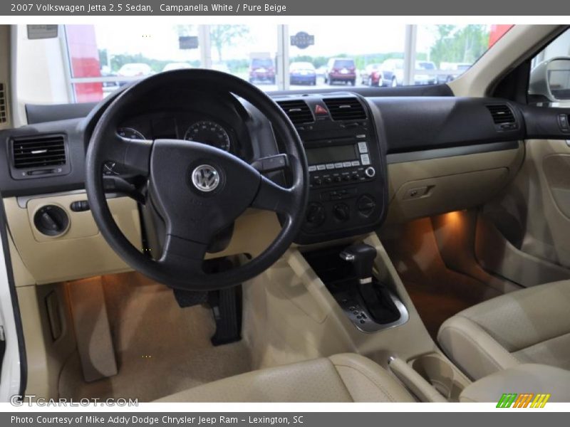 Campanella White / Pure Beige 2007 Volkswagen Jetta 2.5 Sedan