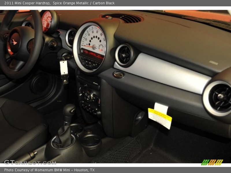 Spice Orange Metallic / Carbon Black 2011 Mini Cooper Hardtop