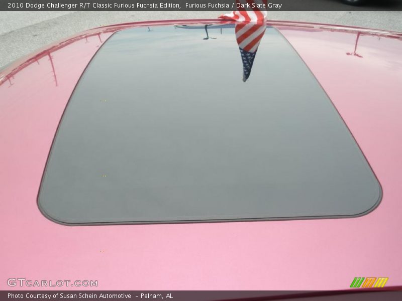 Sunroof of 2010 Challenger R/T Classic Furious Fuchsia Edition