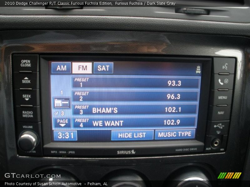 Furious Fuchsia / Dark Slate Gray 2010 Dodge Challenger R/T Classic Furious Fuchsia Edition