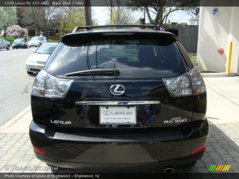Black Onyx / Ivory 2008 Lexus RX 350 AWD