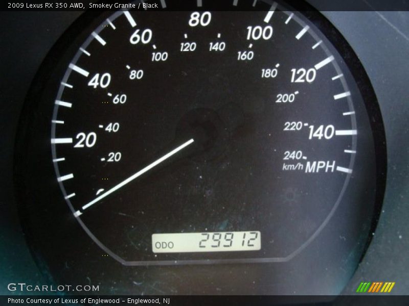 Smokey Granite / Black 2009 Lexus RX 350 AWD