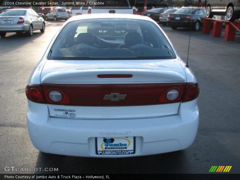 Summit White / Graphite 2004 Chevrolet Cavalier Sedan