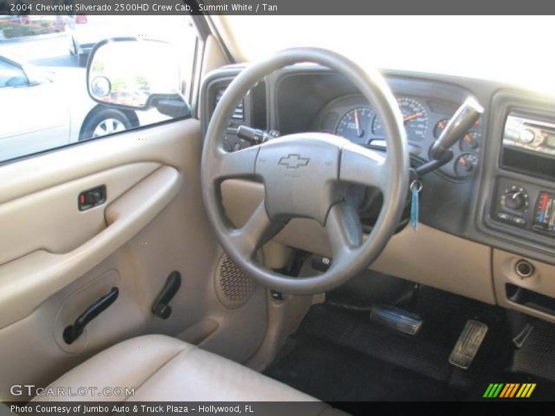 Summit White / Tan 2004 Chevrolet Silverado 2500HD Crew Cab