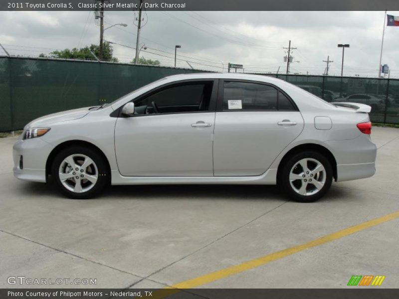 Classic Silver Metallic / Dark Charcoal 2011 Toyota Corolla S