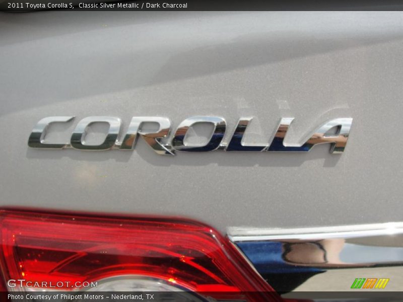 Classic Silver Metallic / Dark Charcoal 2011 Toyota Corolla S