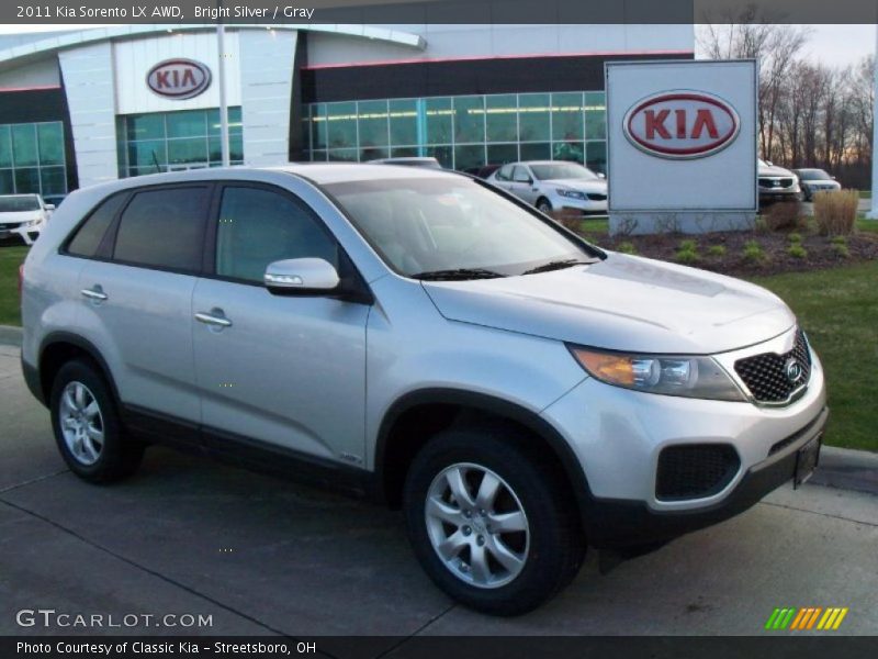 Bright Silver / Gray 2011 Kia Sorento LX AWD