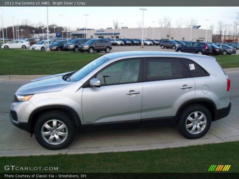 Bright Silver / Gray 2011 Kia Sorento LX AWD
