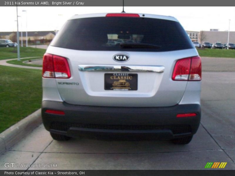 Bright Silver / Gray 2011 Kia Sorento LX AWD