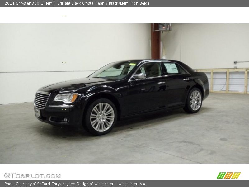 Brilliant Black Crystal Pearl / Black/Light Frost Beige 2011 Chrysler 300 C Hemi