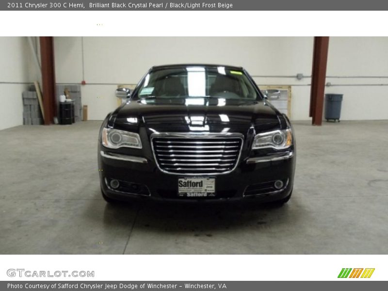 Brilliant Black Crystal Pearl / Black/Light Frost Beige 2011 Chrysler 300 C Hemi