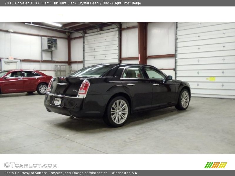 Brilliant Black Crystal Pearl / Black/Light Frost Beige 2011 Chrysler 300 C Hemi
