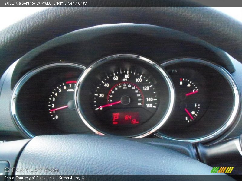 Bright Silver / Gray 2011 Kia Sorento LX AWD