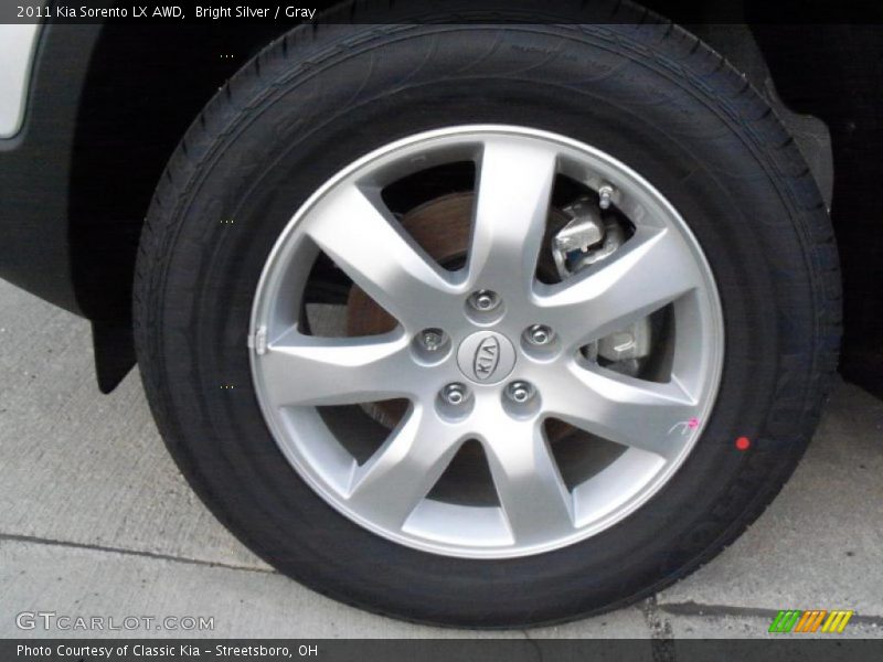 Bright Silver / Gray 2011 Kia Sorento LX AWD