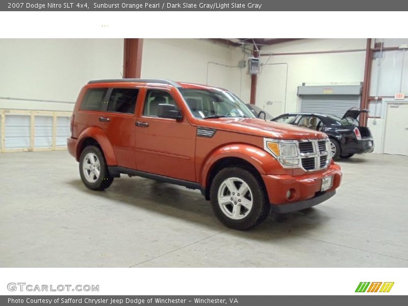 Sunburst Orange Pearl / Dark Slate Gray/Light Slate Gray 2007 Dodge Nitro SLT 4x4