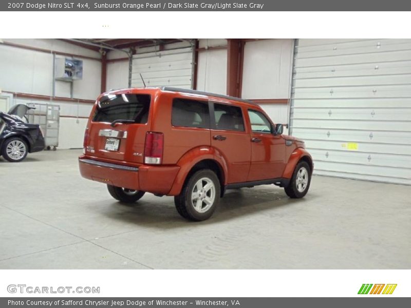 Sunburst Orange Pearl / Dark Slate Gray/Light Slate Gray 2007 Dodge Nitro SLT 4x4