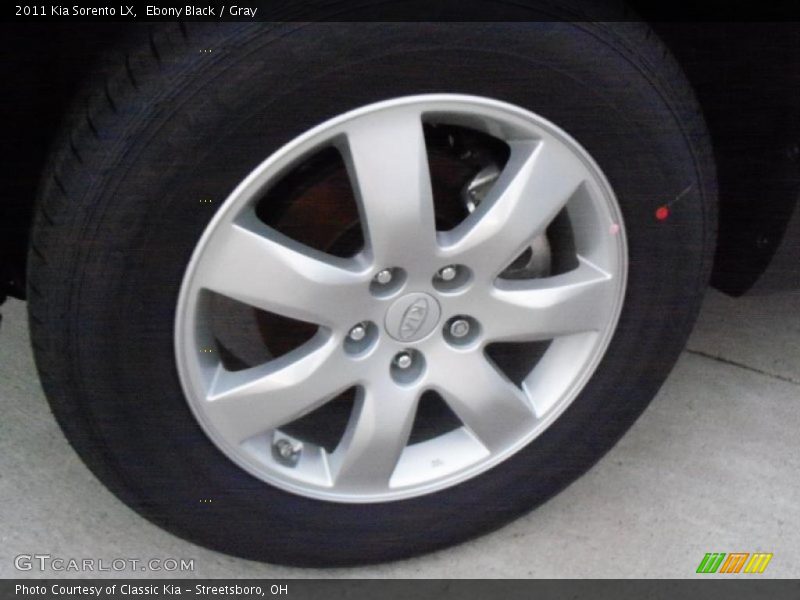 Ebony Black / Gray 2011 Kia Sorento LX