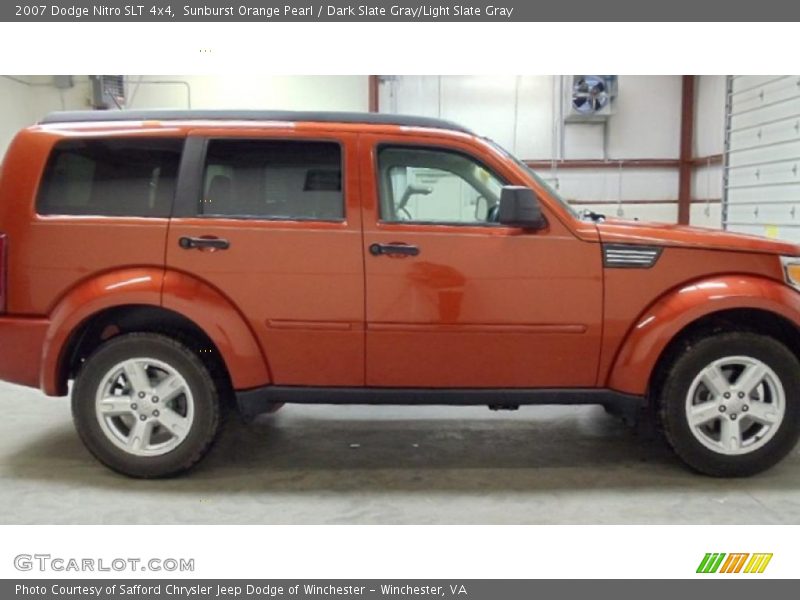 Sunburst Orange Pearl / Dark Slate Gray/Light Slate Gray 2007 Dodge Nitro SLT 4x4
