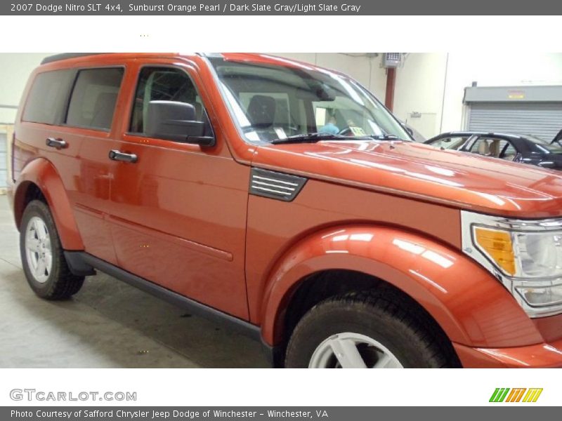 Sunburst Orange Pearl / Dark Slate Gray/Light Slate Gray 2007 Dodge Nitro SLT 4x4