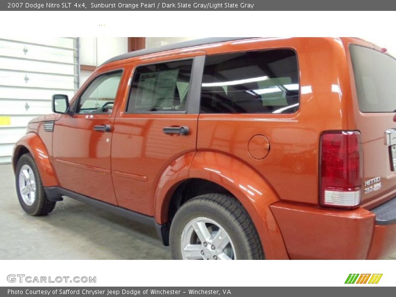 Sunburst Orange Pearl / Dark Slate Gray/Light Slate Gray 2007 Dodge Nitro SLT 4x4