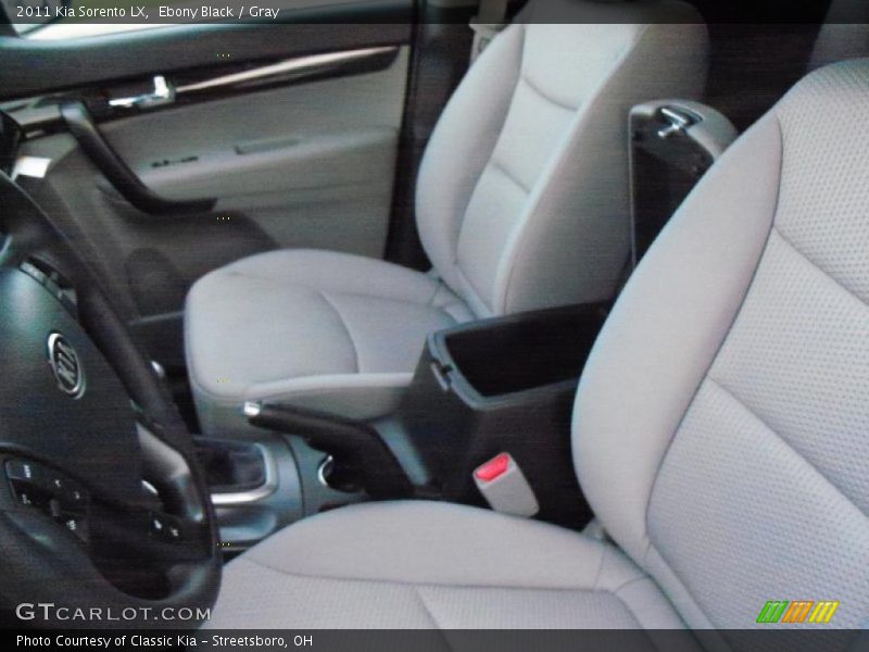 Ebony Black / Gray 2011 Kia Sorento LX