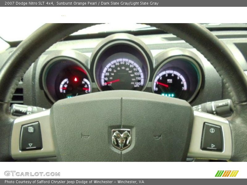 Sunburst Orange Pearl / Dark Slate Gray/Light Slate Gray 2007 Dodge Nitro SLT 4x4