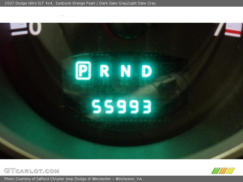 Sunburst Orange Pearl / Dark Slate Gray/Light Slate Gray 2007 Dodge Nitro SLT 4x4