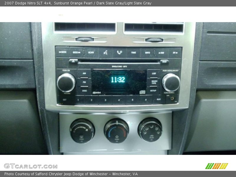 Sunburst Orange Pearl / Dark Slate Gray/Light Slate Gray 2007 Dodge Nitro SLT 4x4