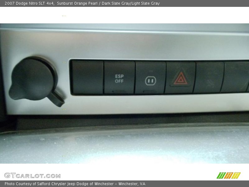 Sunburst Orange Pearl / Dark Slate Gray/Light Slate Gray 2007 Dodge Nitro SLT 4x4