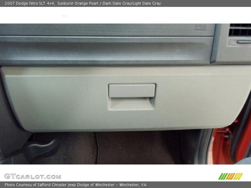 Sunburst Orange Pearl / Dark Slate Gray/Light Slate Gray 2007 Dodge Nitro SLT 4x4