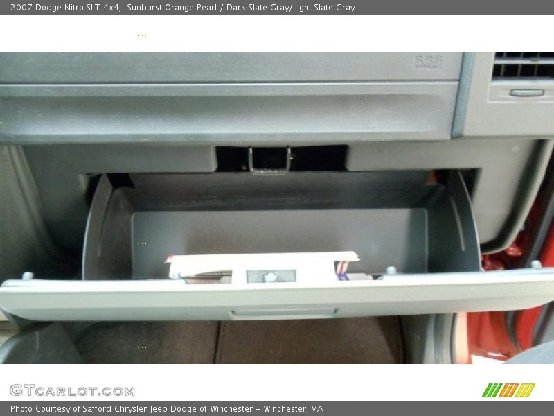 Sunburst Orange Pearl / Dark Slate Gray/Light Slate Gray 2007 Dodge Nitro SLT 4x4