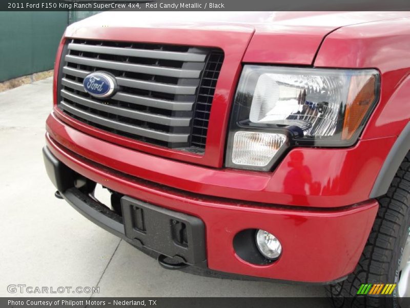 Red Candy Metallic / Black 2011 Ford F150 King Ranch SuperCrew 4x4