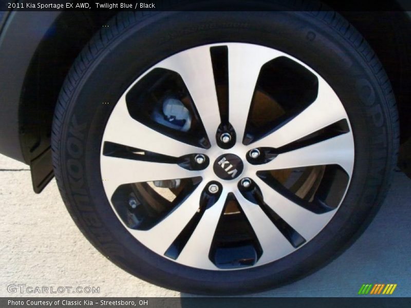 Twilight Blue / Black 2011 Kia Sportage EX AWD