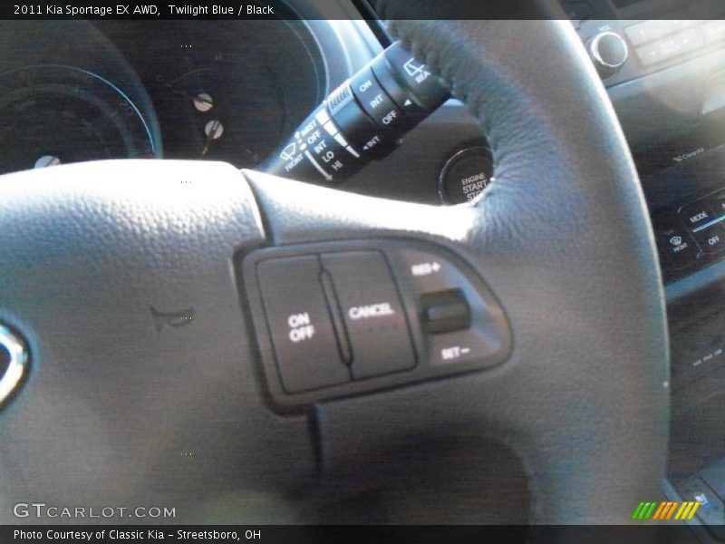 Twilight Blue / Black 2011 Kia Sportage EX AWD