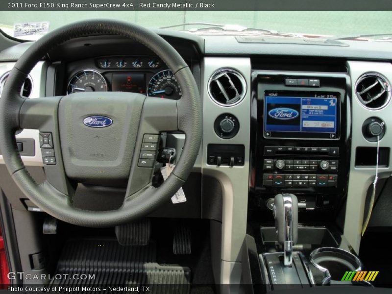 Red Candy Metallic / Black 2011 Ford F150 King Ranch SuperCrew 4x4
