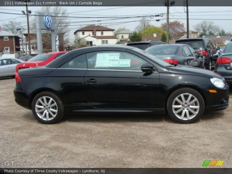 Black Uni / Cornsilk Beige 2011 Volkswagen Eos Komfort