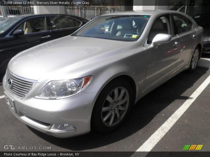 Mercury Silver Metallic / Light Gray 2008 Lexus LS 460