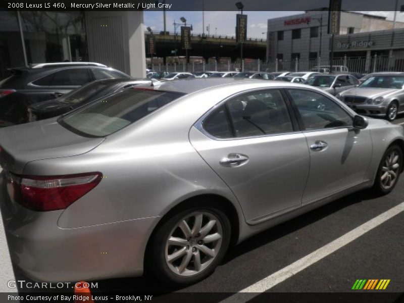 Mercury Silver Metallic / Light Gray 2008 Lexus LS 460