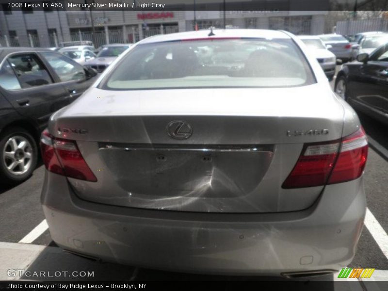 Mercury Silver Metallic / Light Gray 2008 Lexus LS 460