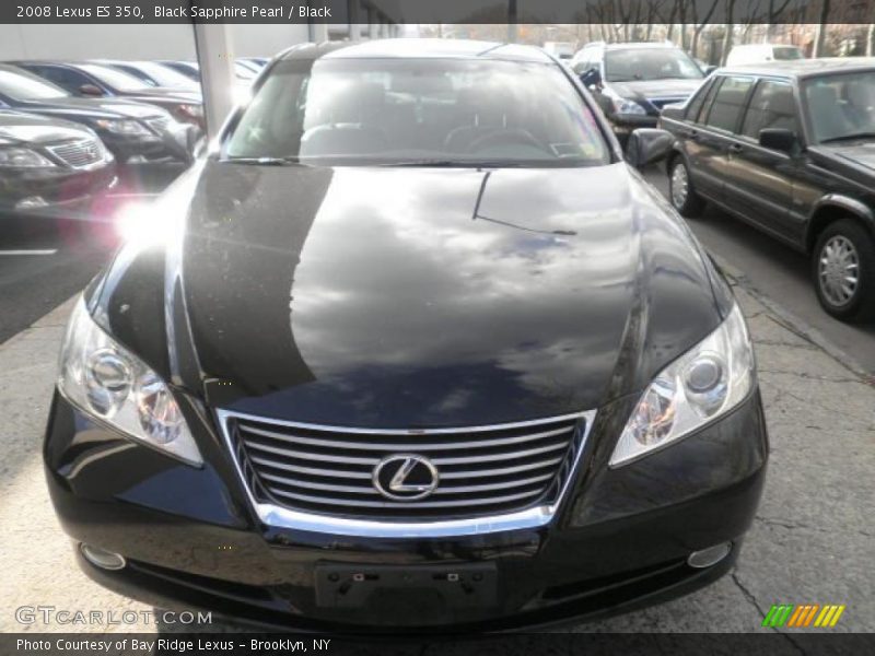 Black Sapphire Pearl / Black 2008 Lexus ES 350