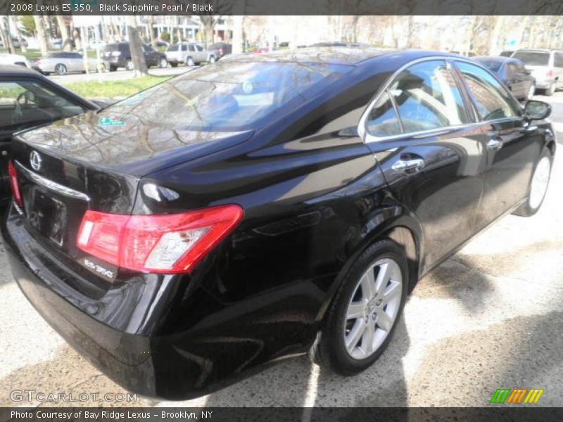 Black Sapphire Pearl / Black 2008 Lexus ES 350