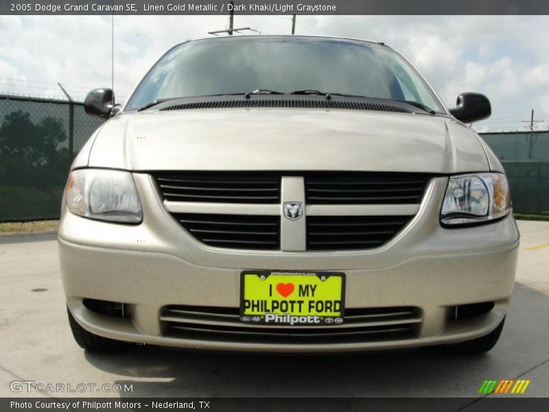 Linen Gold Metallic / Dark Khaki/Light Graystone 2005 Dodge Grand Caravan SE